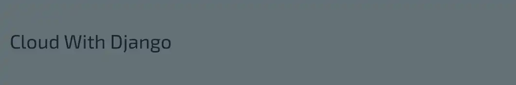 Cloud With Django